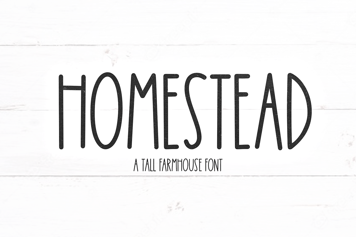 Homestead | Tall Farmhouse Font Free Download Free Download