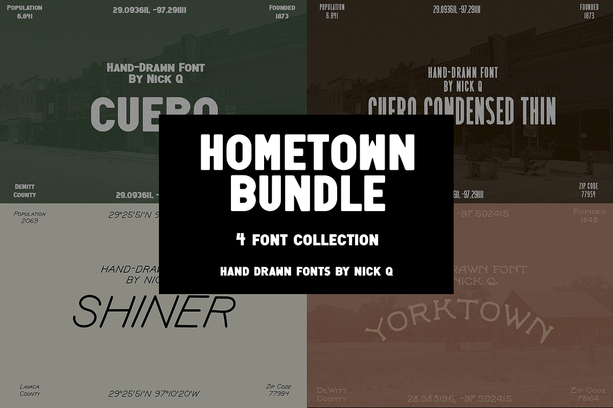 Hometown Font Bundle Free Download Free Download