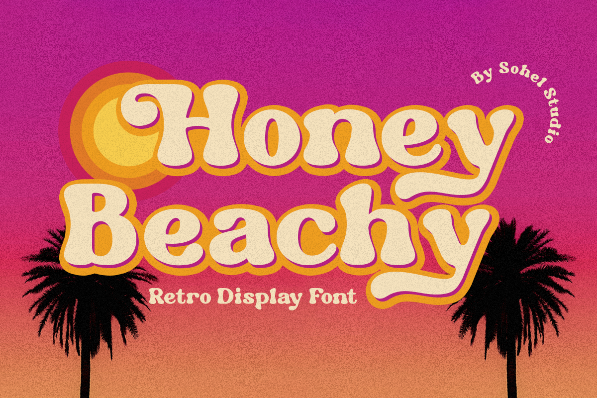 Honey Beachy - Poster & Banner Font Free Download Free Download