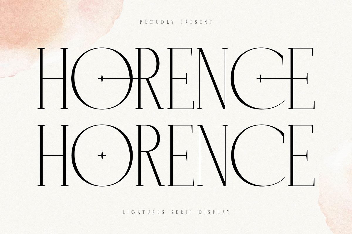 Horence Ligature Serif Display Free Download Free Download