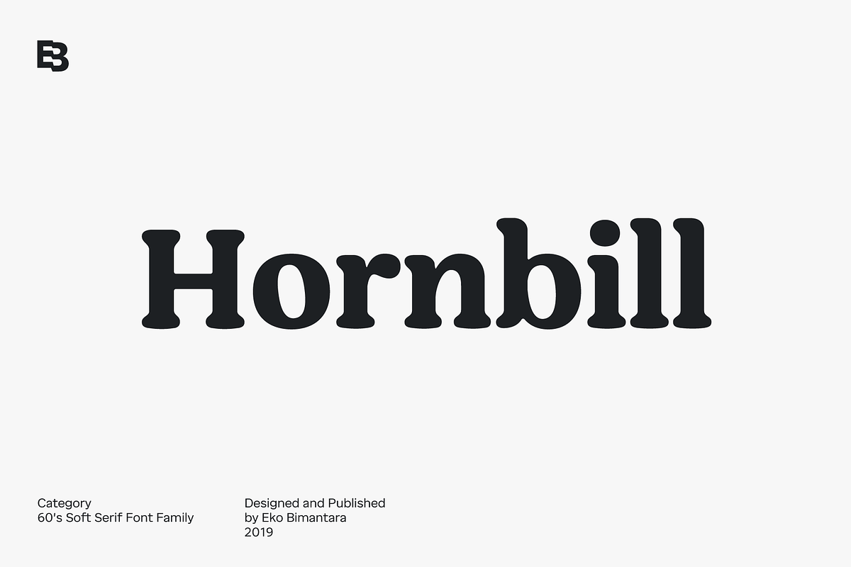 Hornbill; 18 Retro Fonts Free Download Free Download