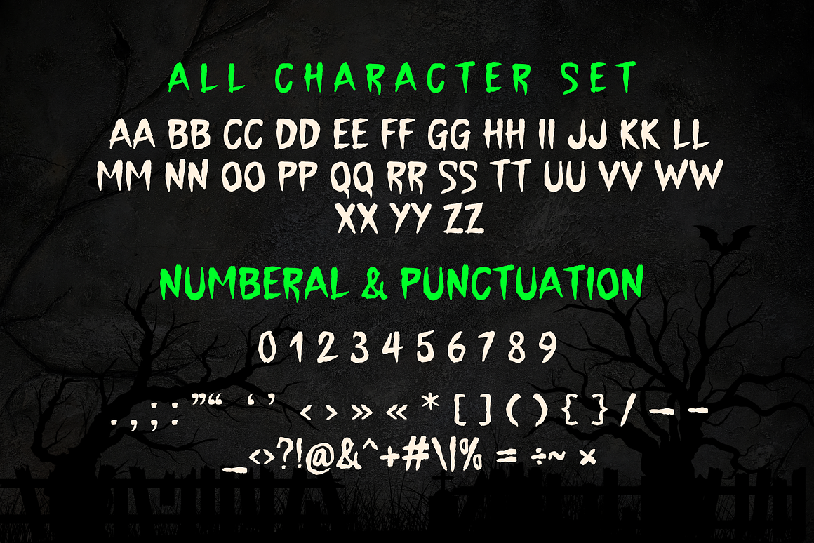 Horror Mansion is a Halloween Font Free Download