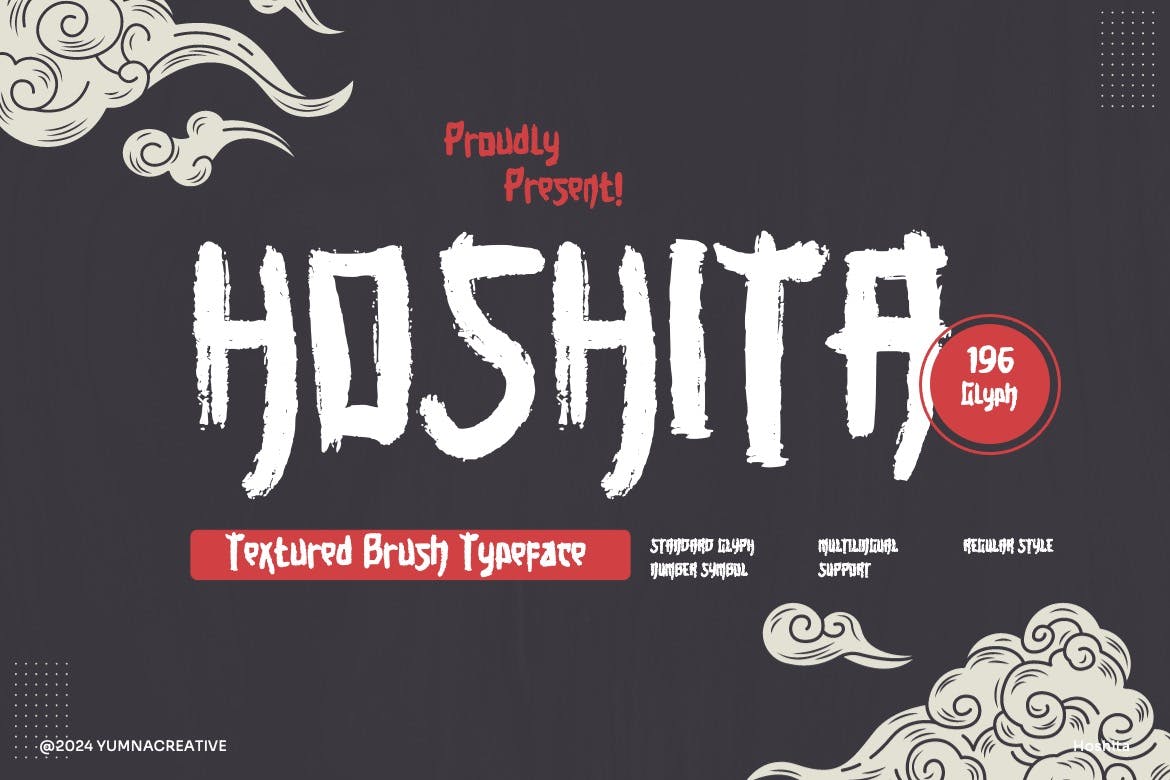 Hoshita - Textured Brush Font Free Download