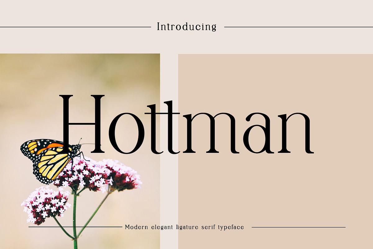 Hottman Ligature Serif Typeface Free Download Free Download