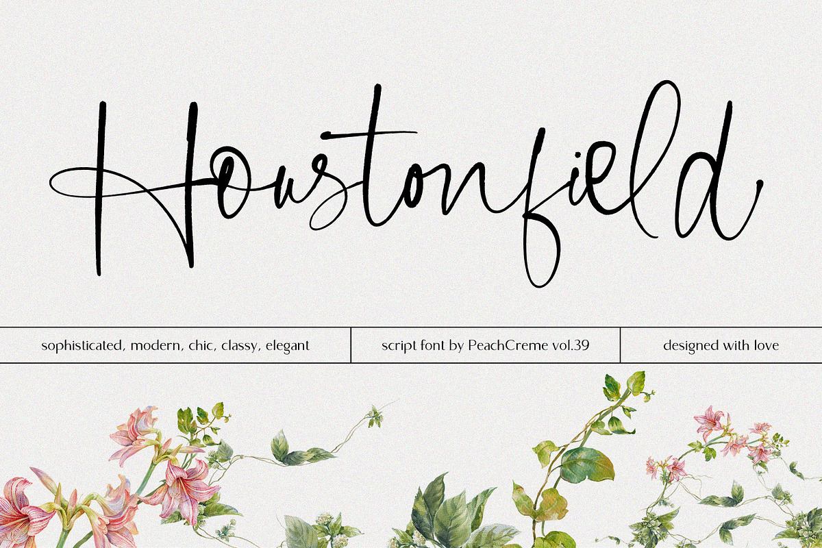 Houstonfield//Modern Script Font Free Download Free Download