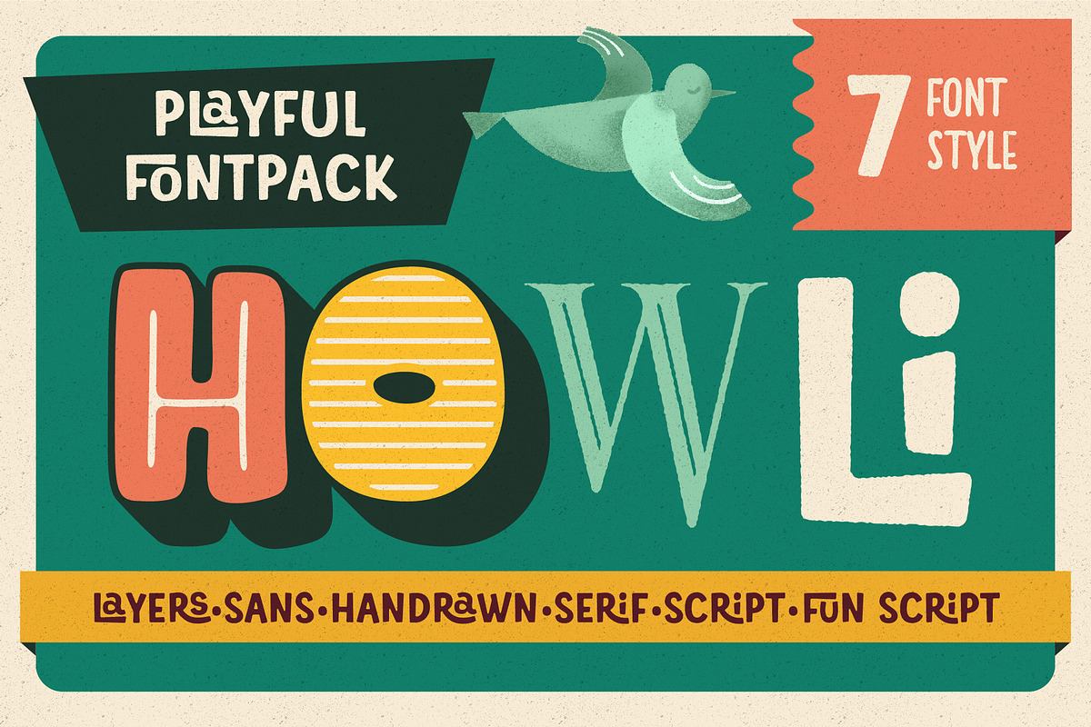 Howli - Playful FontPack Free Download Free Download