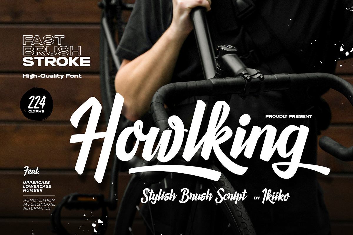 Howlking - Stylish Brush Script Free Download Free Download