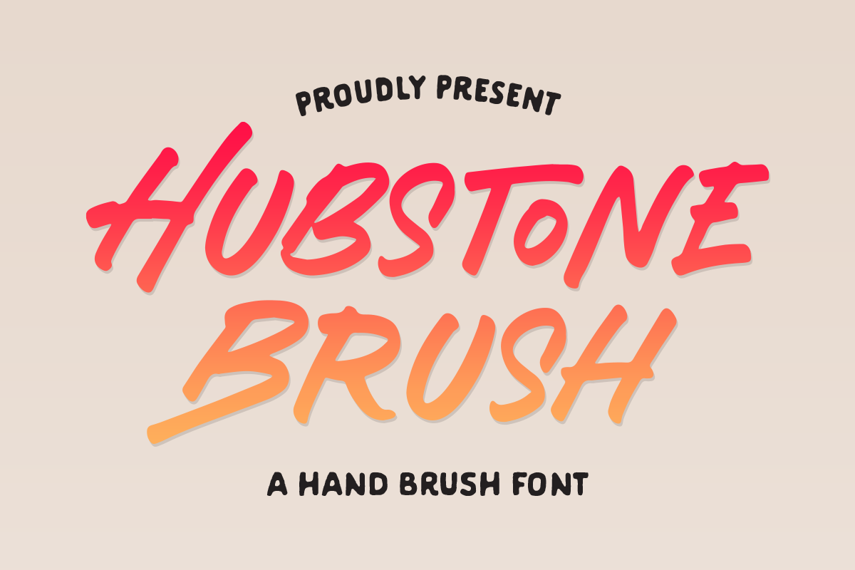 Hubstone Brush Font Free Download