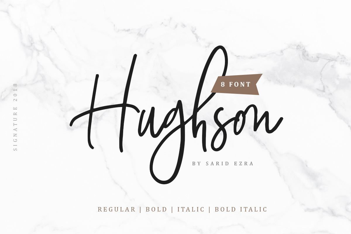 Hughson Script (8 Fonts) Free Download Free Download