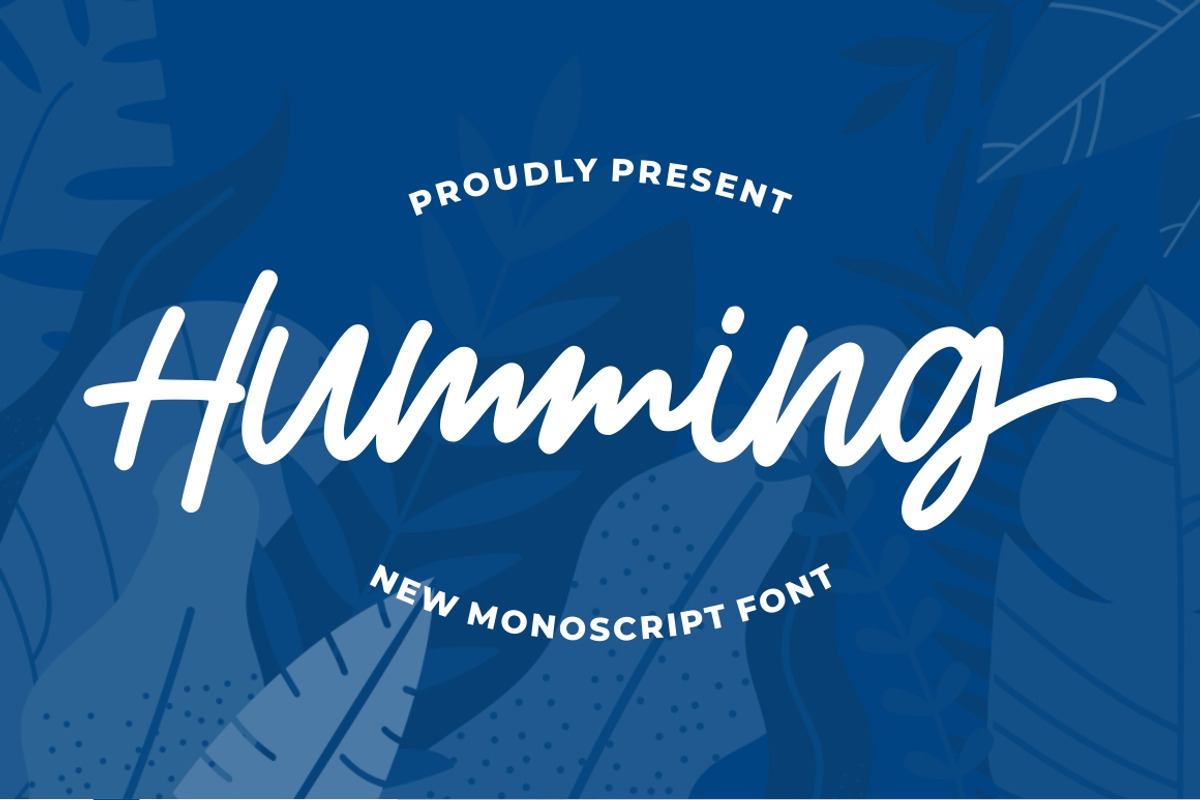 Humming - Monoscript Font Free Download Free Download