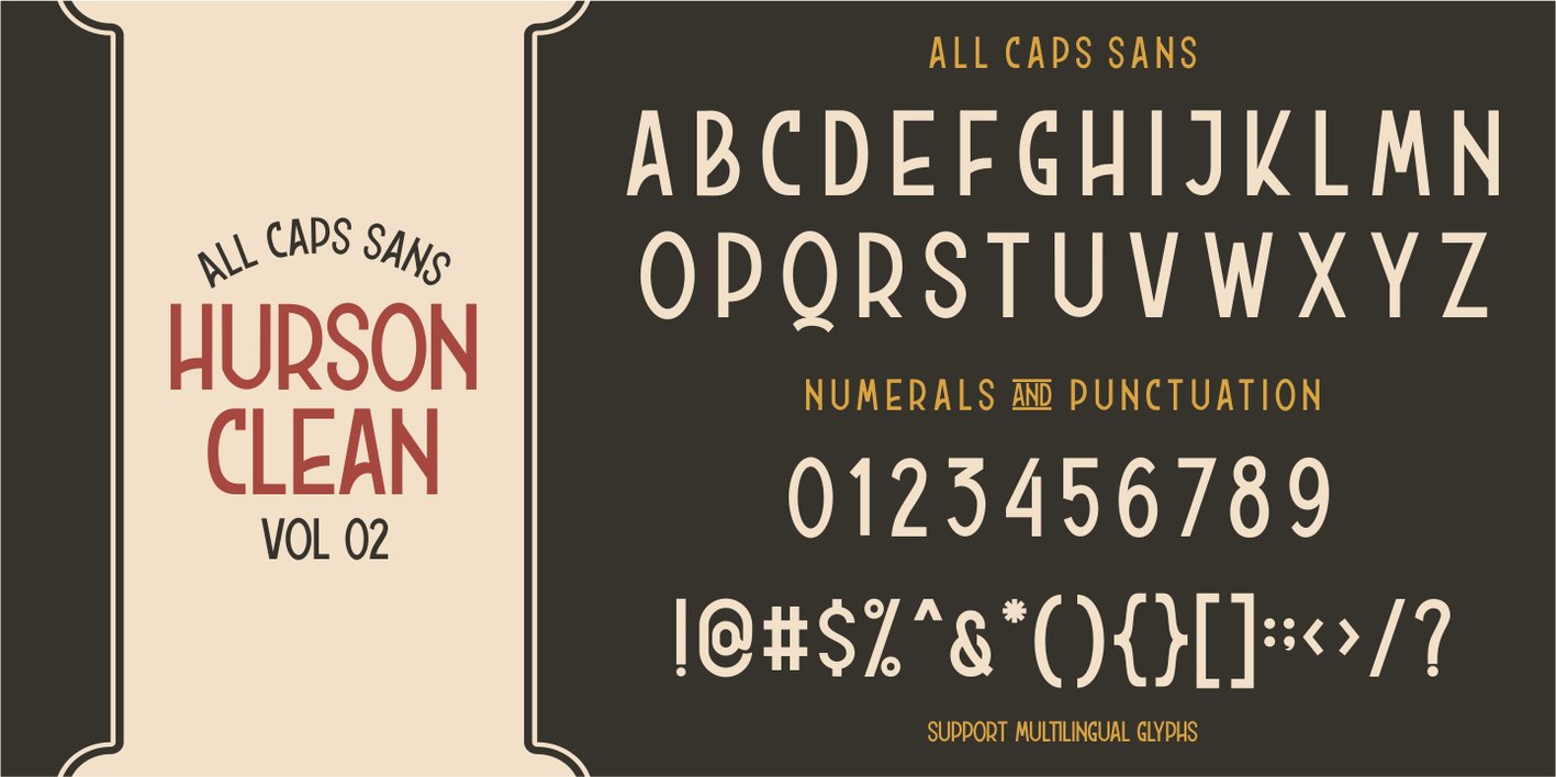 Hurson Clean Font Free Download