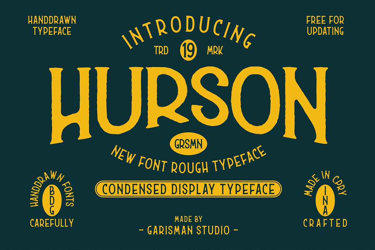 Hurson Rough - Serif Free Download Free Download