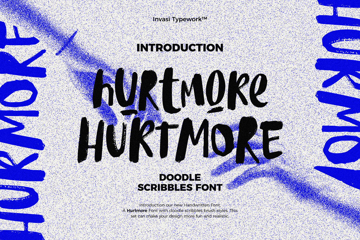 Hurtmore - Scribbles Font Free Download Free Download