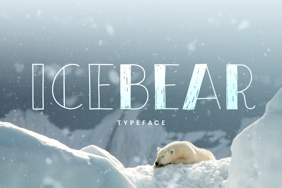 IceBear / A two-faced font Free Download Free Download