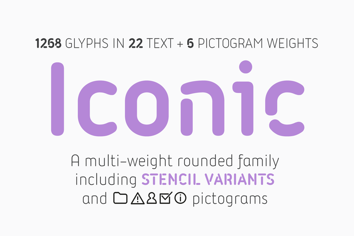 Iconic - 30 fonts Free Download Free Download