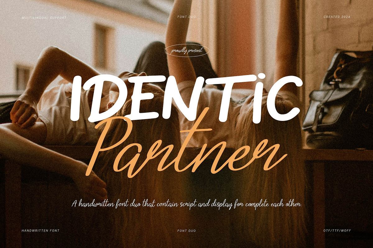 Identic Partner Handwritten Font Duo Free Download Free Download