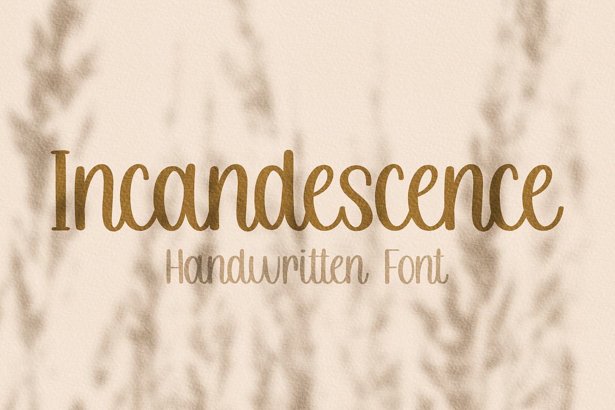 Incandescence Cute Handwritten Font Free Download Free Download