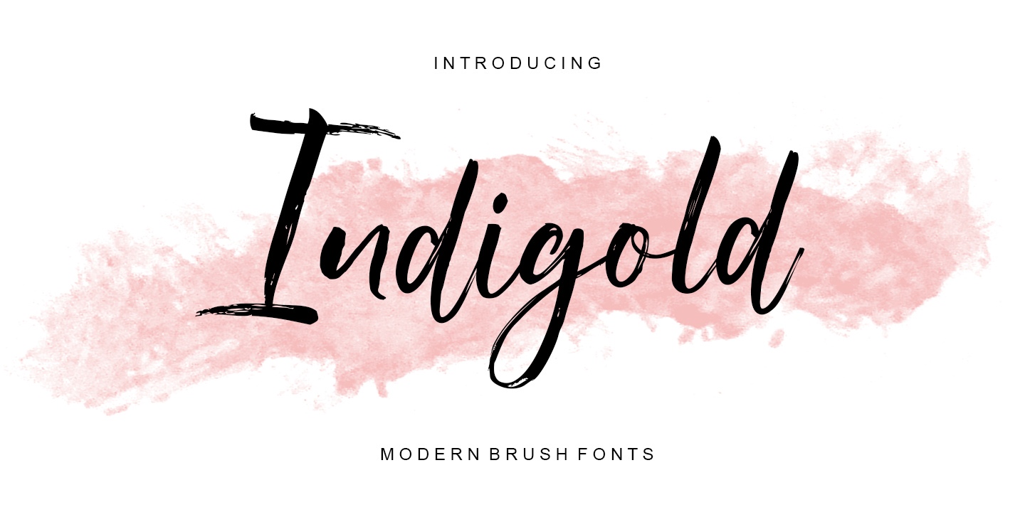 Indigold Script Font Free Download