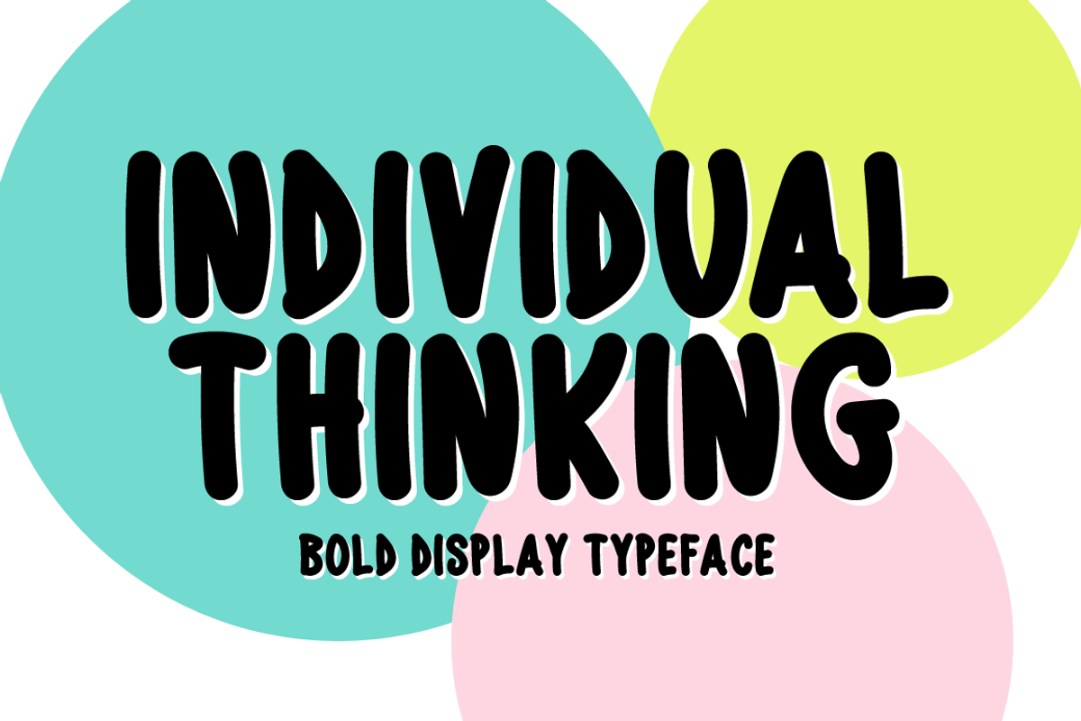 Individual Thinking Typeface Free Download Free Download