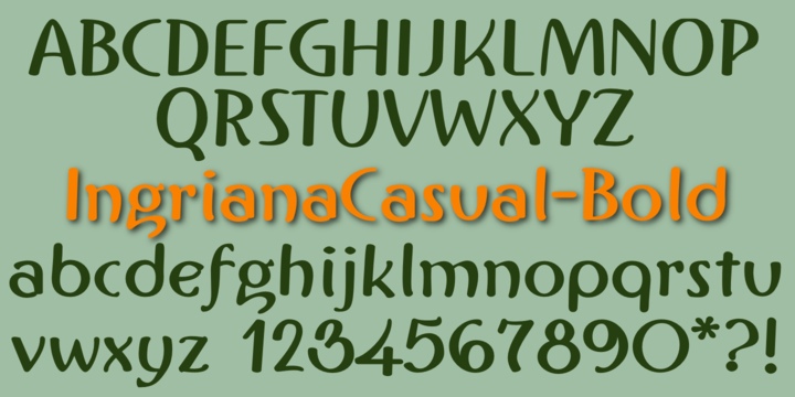 Ingriana Casual Font Free Download