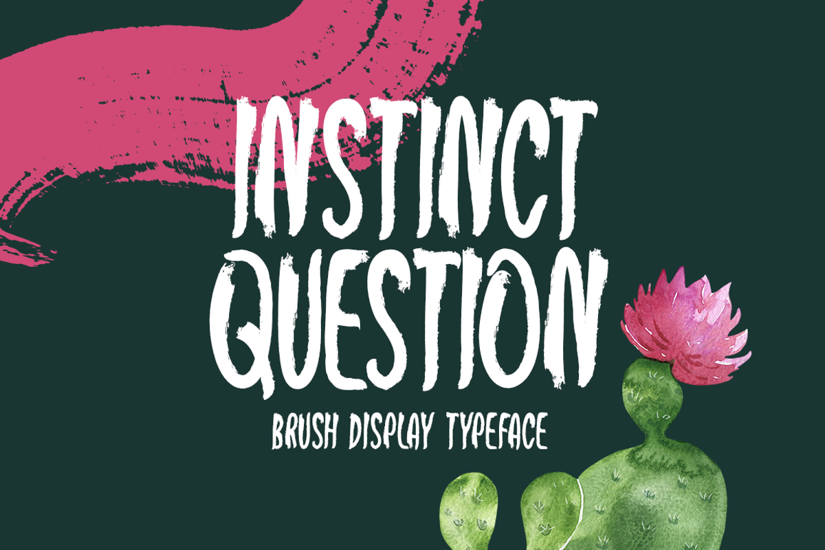 Instinct Question Typeface Free Download Free Download