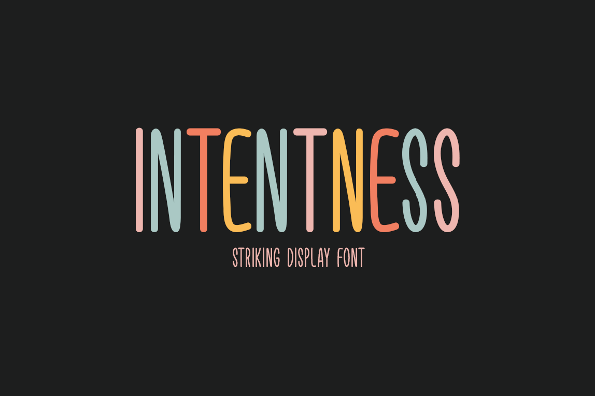 Intentness Typeface Free Download Free Download