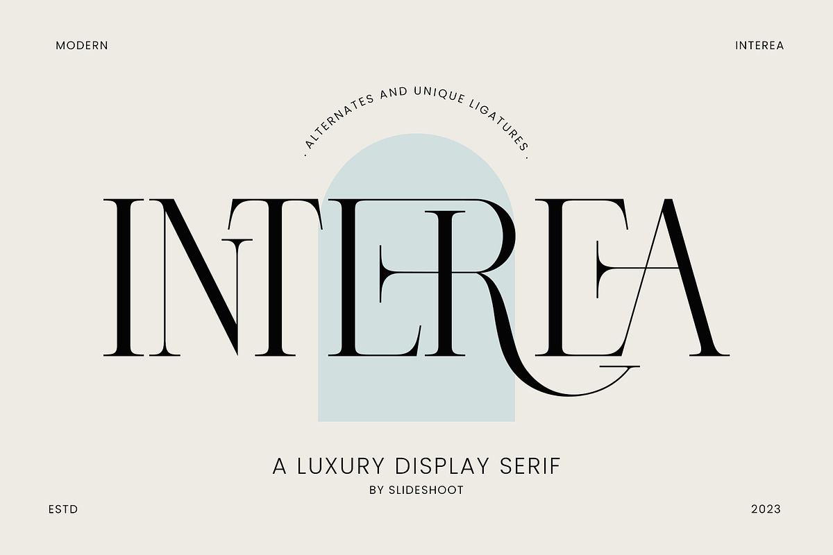 Interea A Luxury Serif Font Free Download Free Download