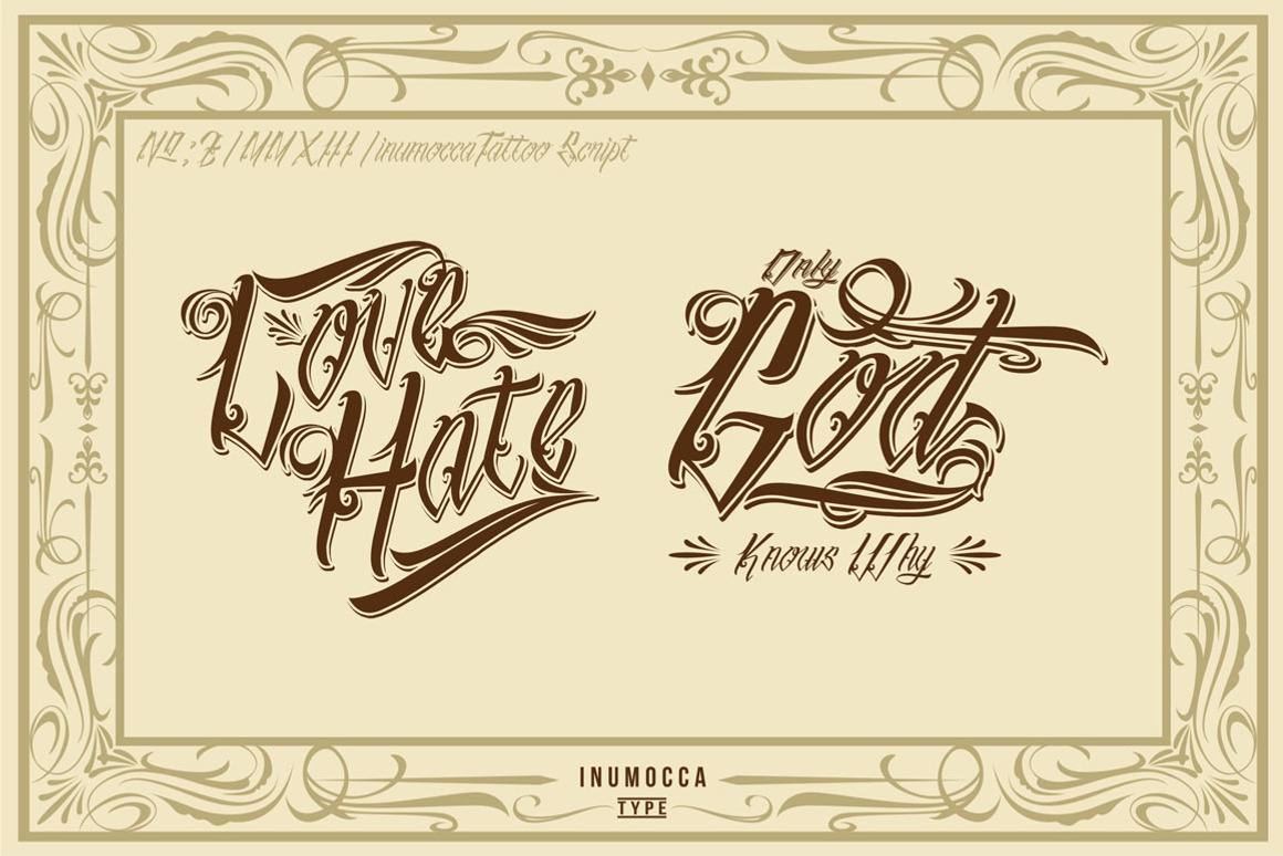 inuTattoo Script + Poster Vector Free Download