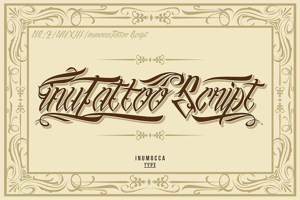 inuTattoo Script + Poster Vector Free Download