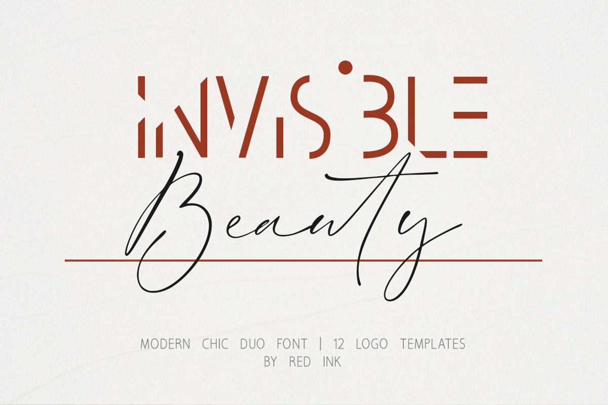 Invisible Beauty. Chic Duo Font. Free Download Free Download