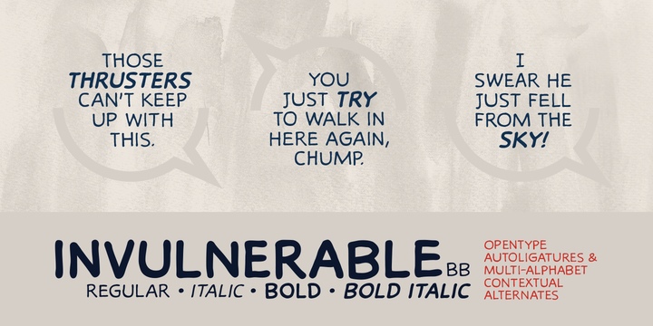 Invulnerable BB Font Free Download