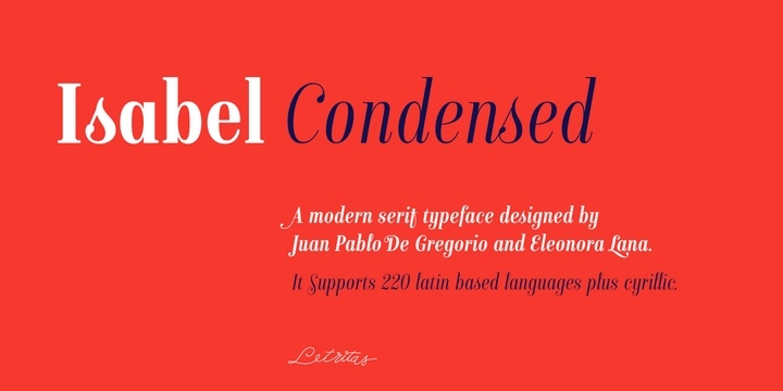 Isabel Condensed Font Free Download