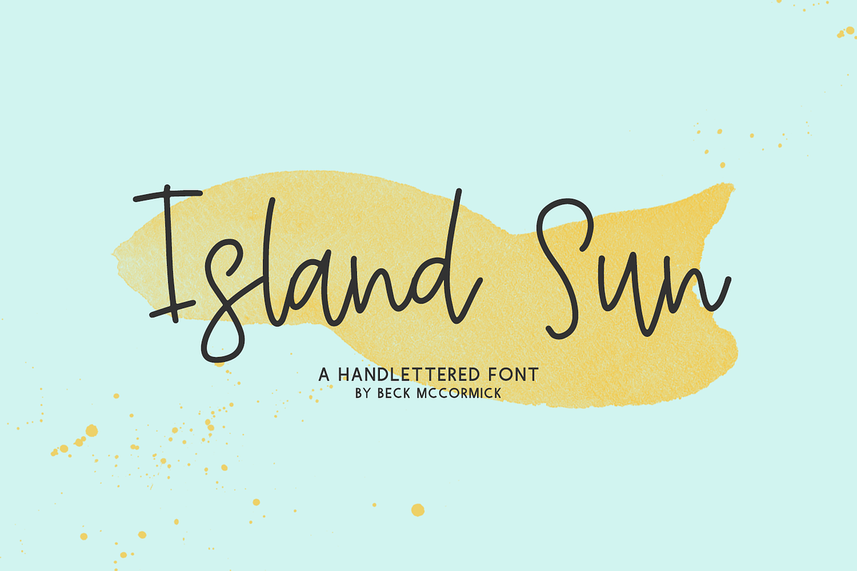 Island Sun Script Font Free Download Free Download