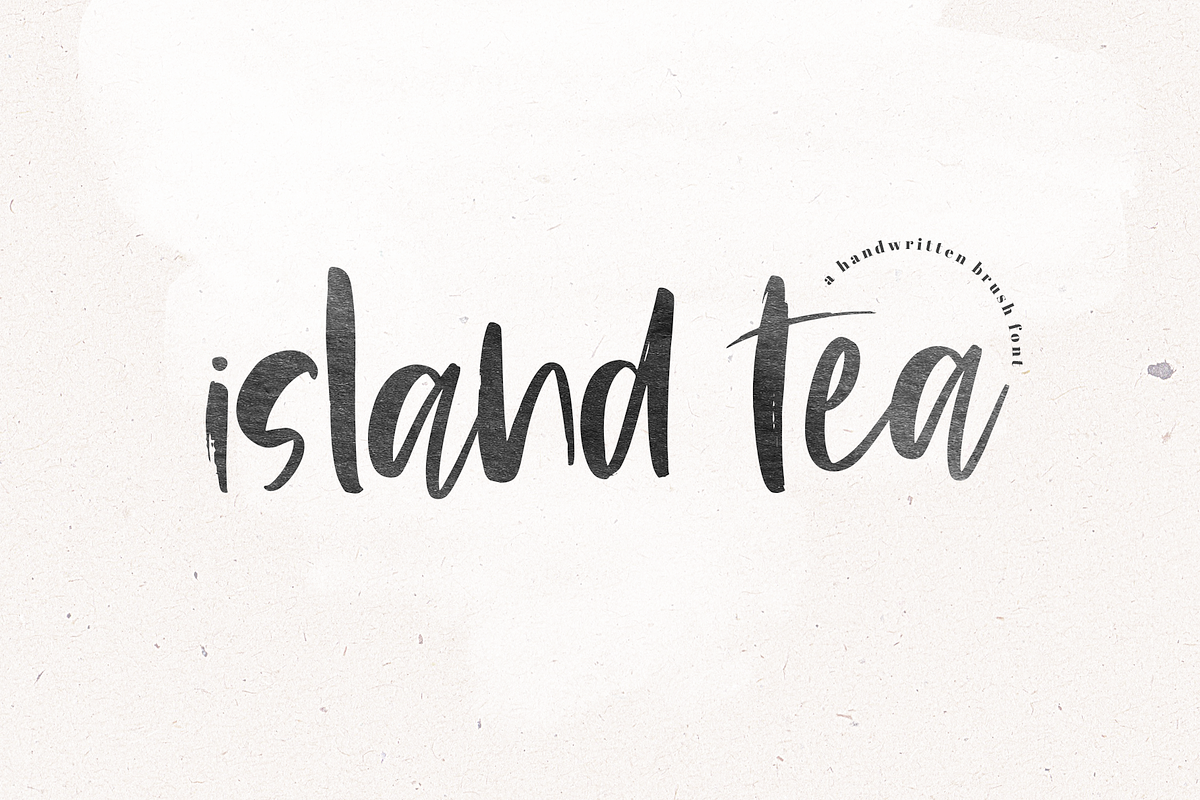 Island Tea - Handwritten Brush Font Free Download Free Download