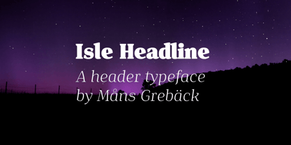 Isle Headline Font Free Download