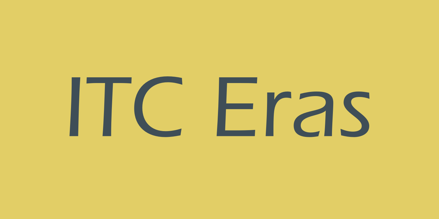 ITC Eras Free Download Free Download