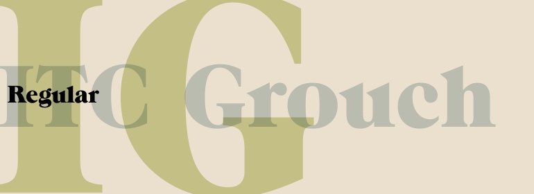 ITC Grouch Font Free Download