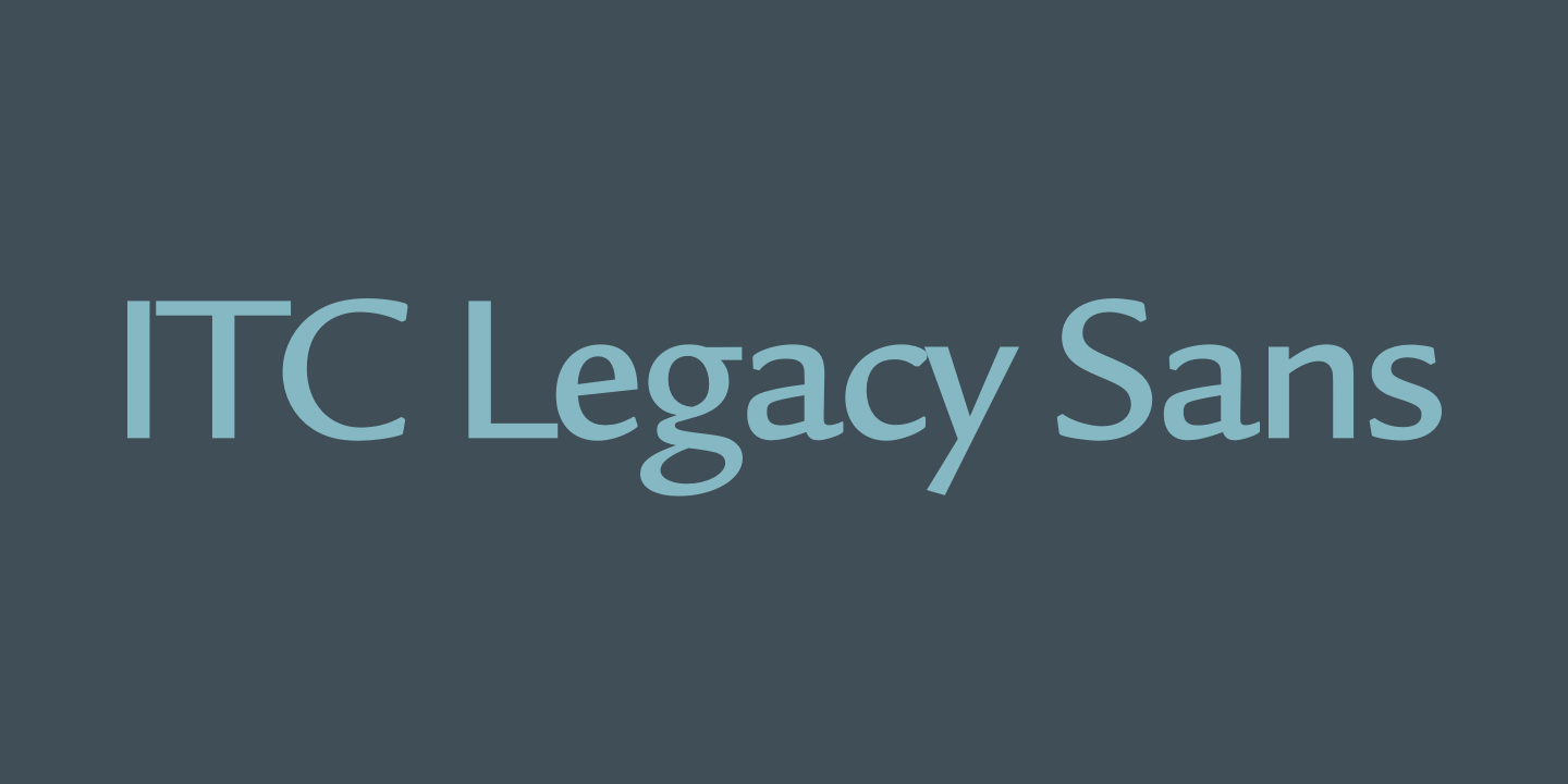 ITC Legacy Sans Free Download Free Download