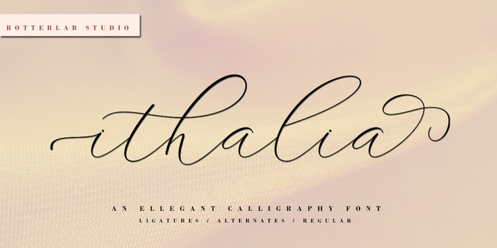 Ithalia Script Font Free Download