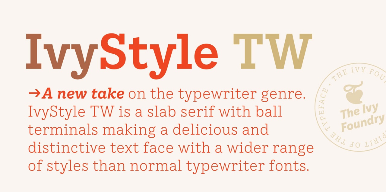 IvyStyle TW Font Free Download