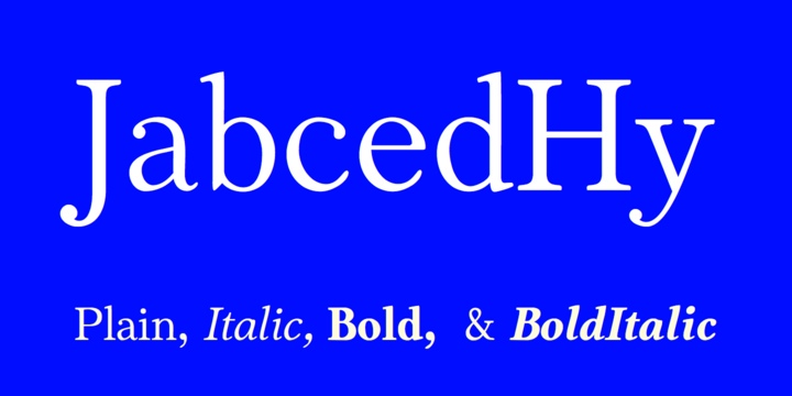 JabcedHy Font Free Download