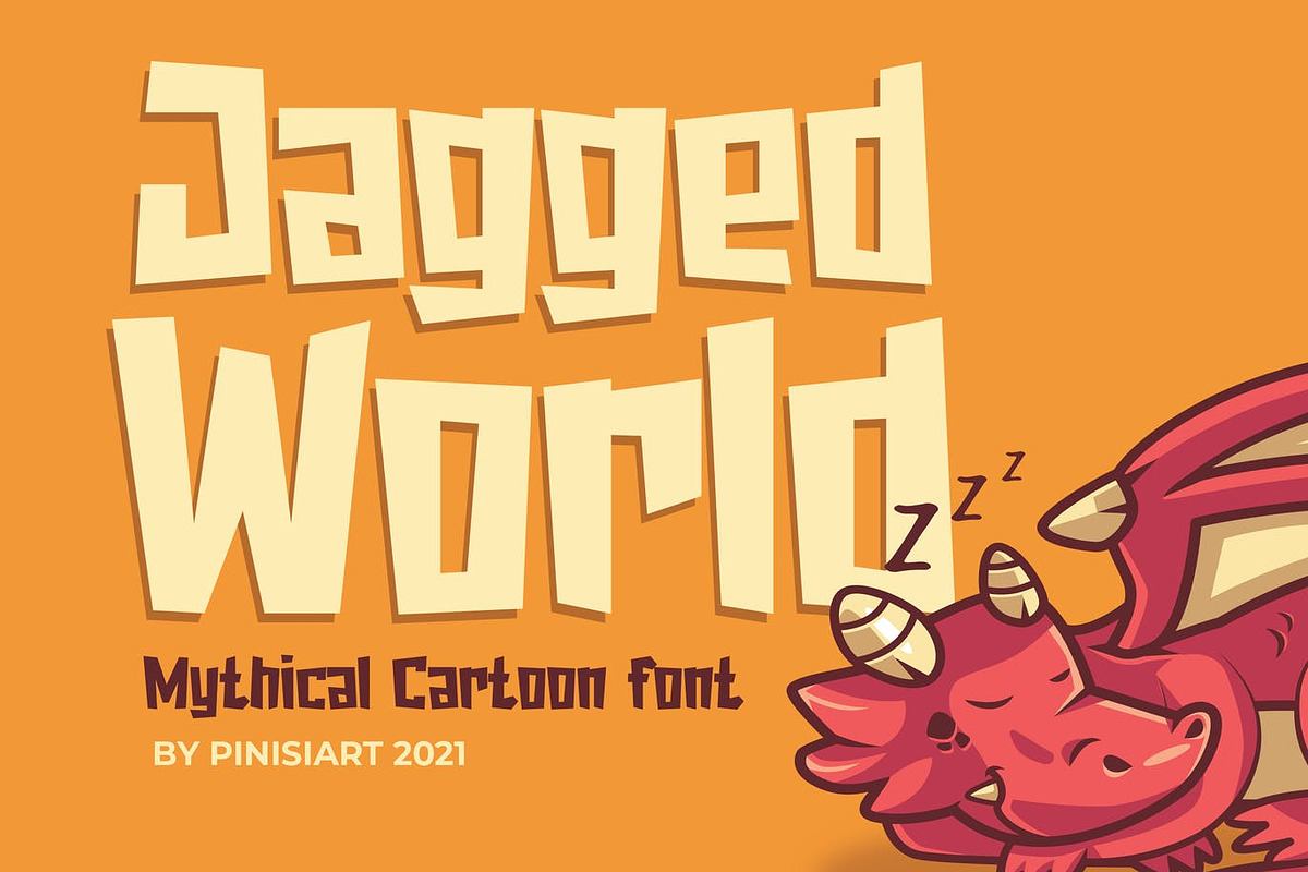 Jagged World – Mythical Cartoon Font Free Download Free Download