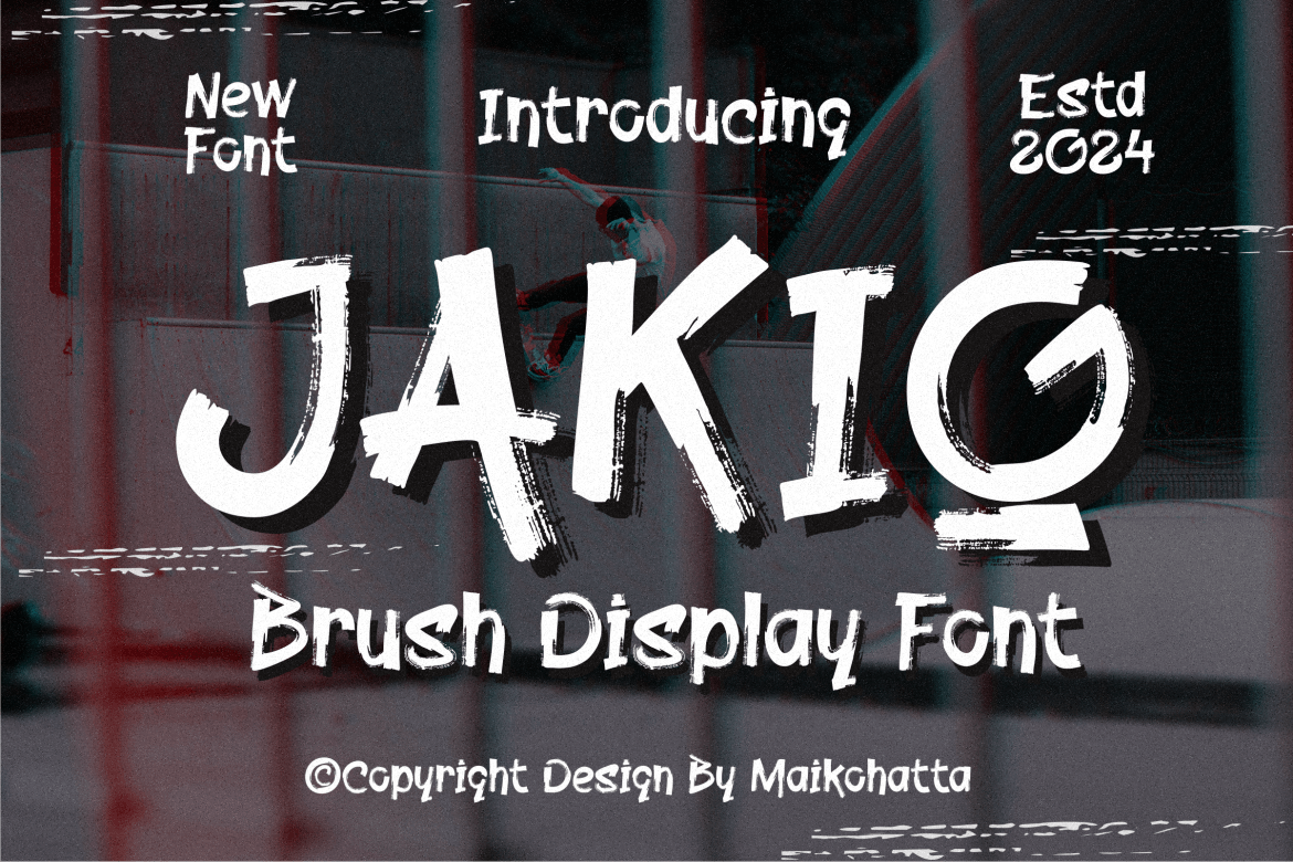 Jakio - Brush Display Font Free Download