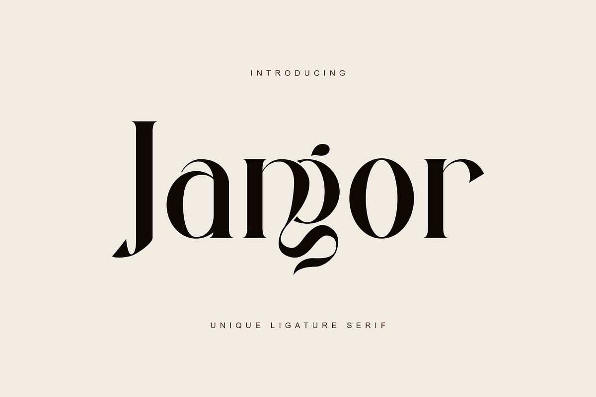 Jangor ligature serif typeface Free Download Free Download