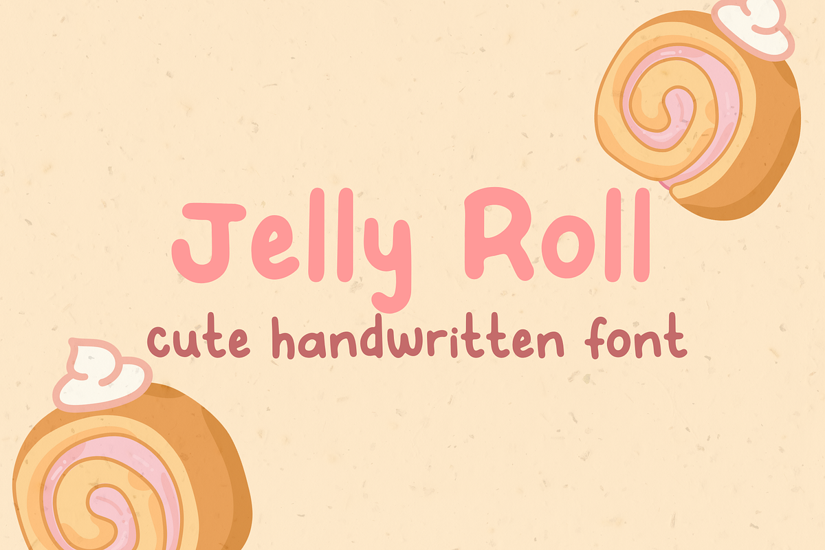 Jelly Roll - Handwritten Cute Font Free Download Free Download