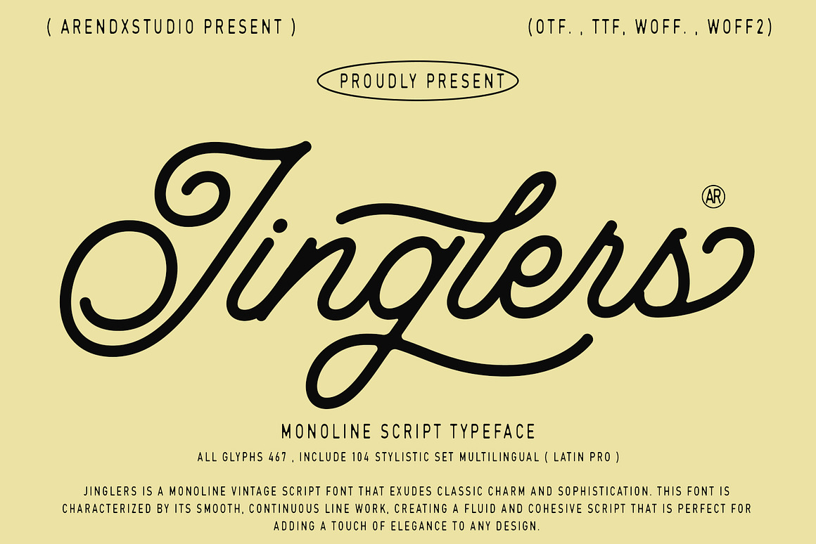 Jinglers - Monoline Script Font Free Download