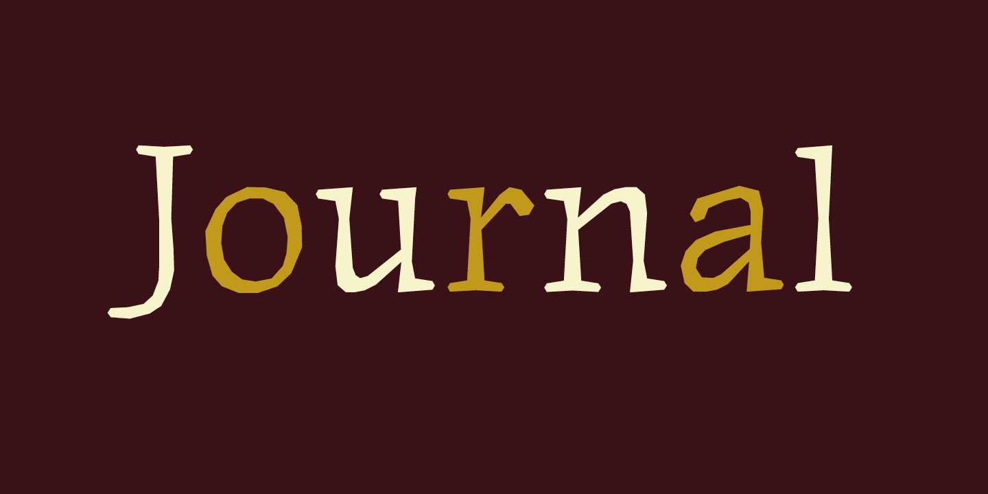 Journal Font Free Download