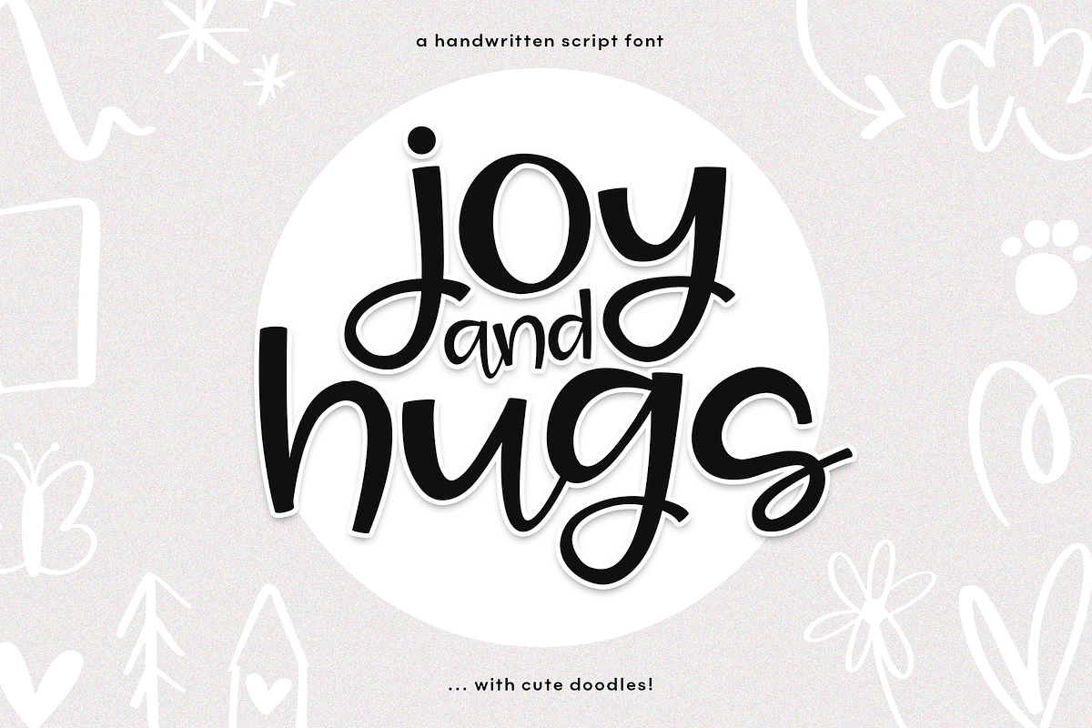 Joy & Hugs - Handwritten Script Font Free Download Free Download