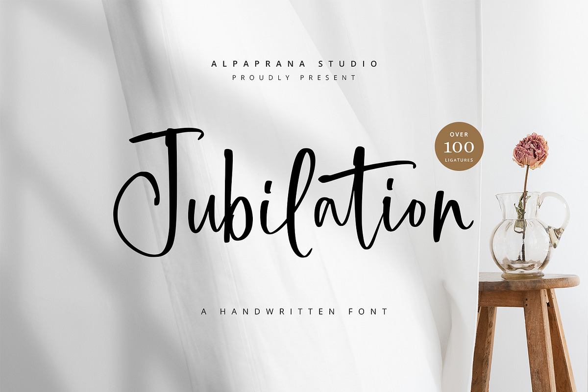 Jubilation - Handwritten Font Free Download Free Download