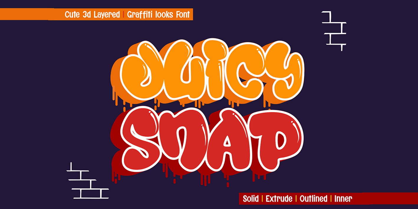 Juicy Snap Outline Font Free Download